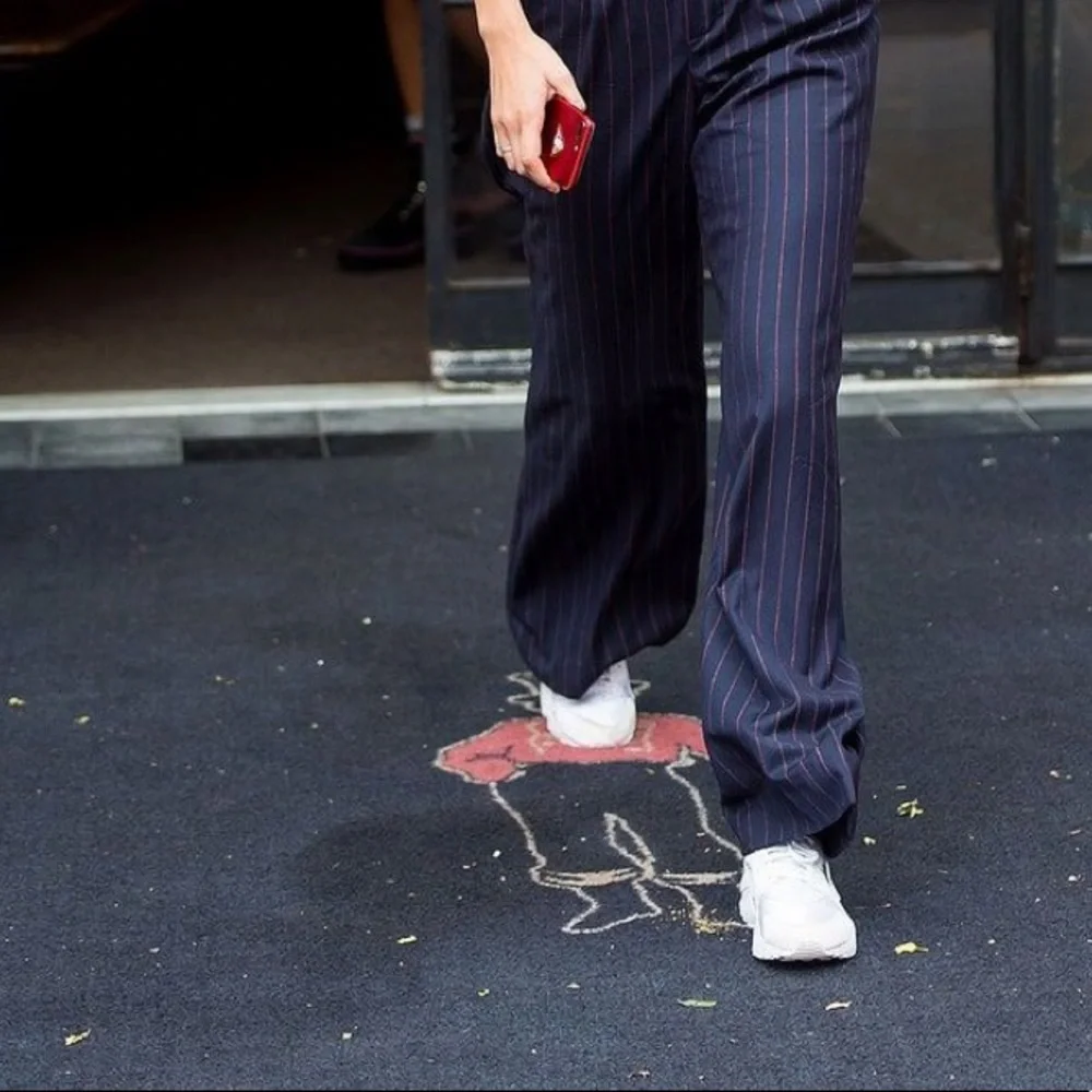 6️⃣5️⃣0️⃣ Strip Wide Leg Trousers. Size - M - Picture 16 of 17